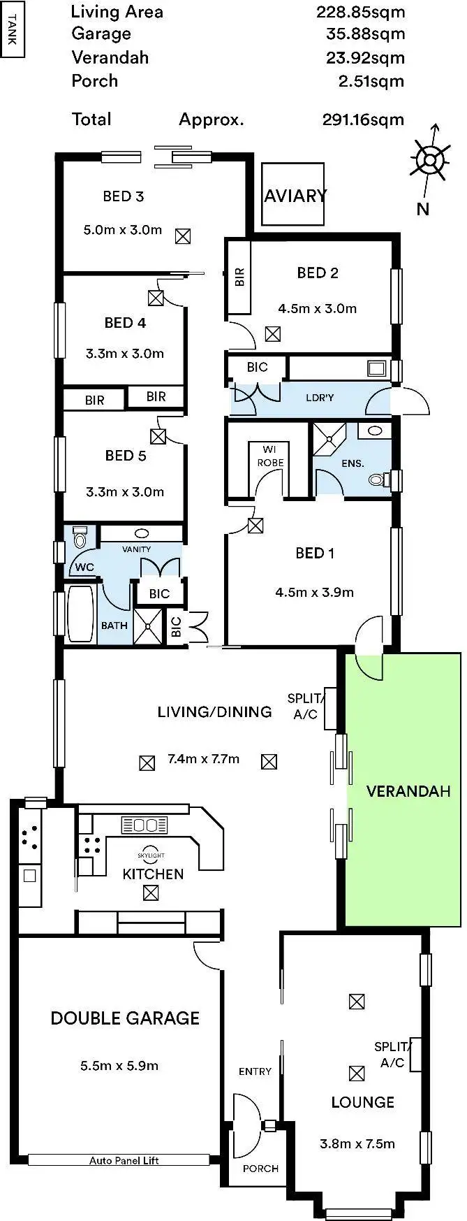 Floorplan of Homely house listing, 18 Leicester Avenue, Kilburn SA 5084