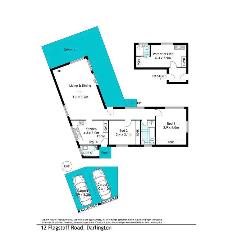 Floorplan of Homely house listing, 12 Flagstaff Road, Darlington SA 5047
