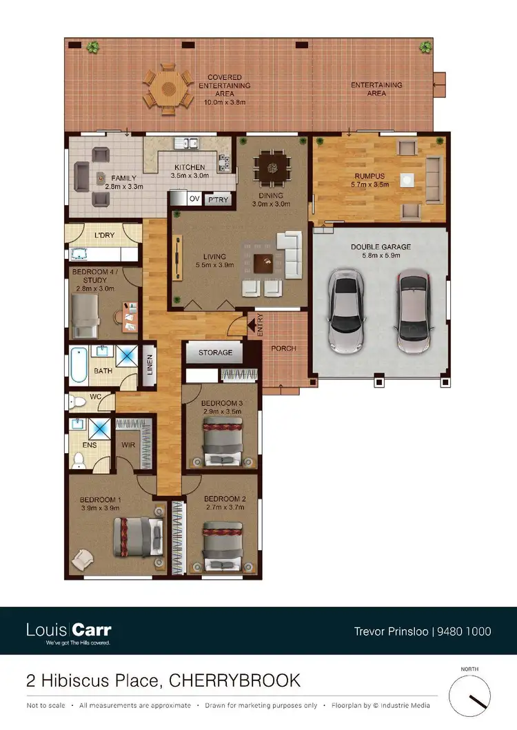 Floorplan of Homely house listing, 2 Hibiscus Place, Cherrybrook NSW 2126