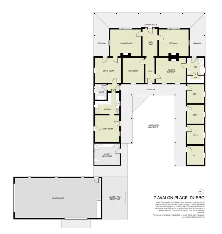 Floorplan of Homely house listing, 7 Avalon Place, Dubbo NSW 2830