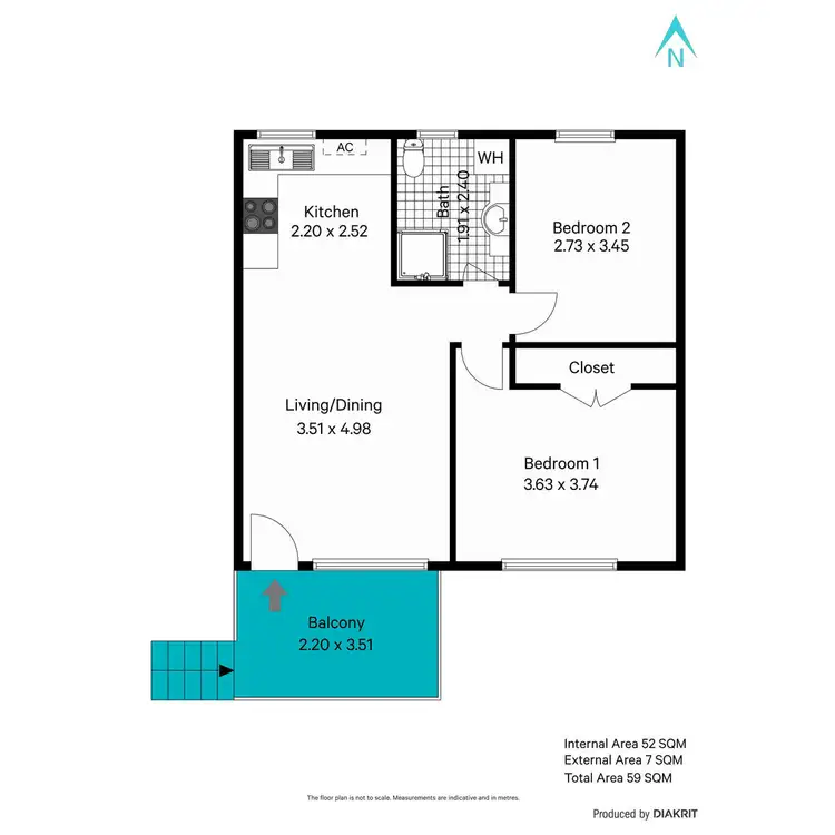 Floorplan of Homely unit listing, 5/15 Mortimer Street, Kurralta Park SA 5037