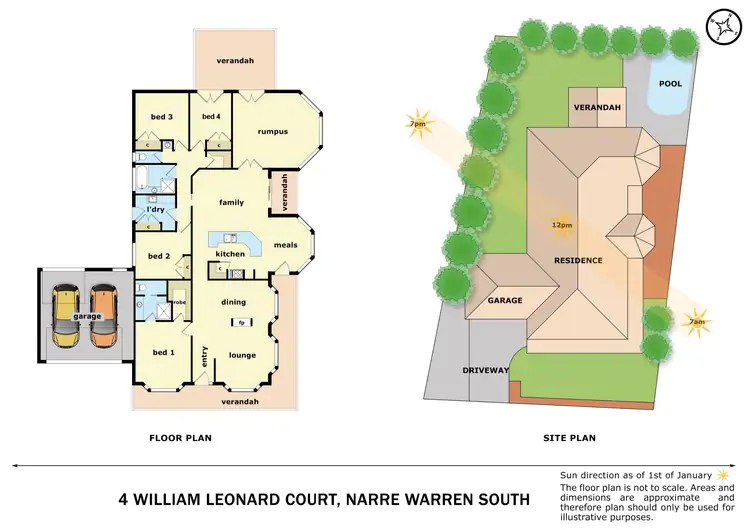 Floorplan of Homely house listing, 4 William Leonard Court, Narre Warren South VIC 3805