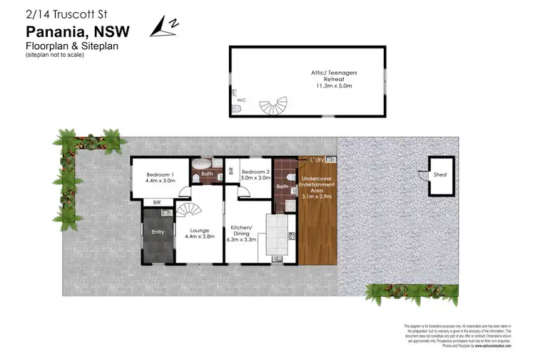 Floorplan of Homely house listing, 2/14 Truscott Street, Panania NSW 2213