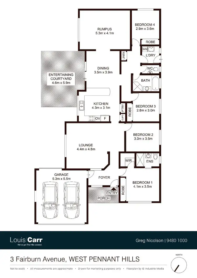 Floorplan of Homely house listing, 3 Fairburn Avenue, West Pennant Hills NSW 2125
