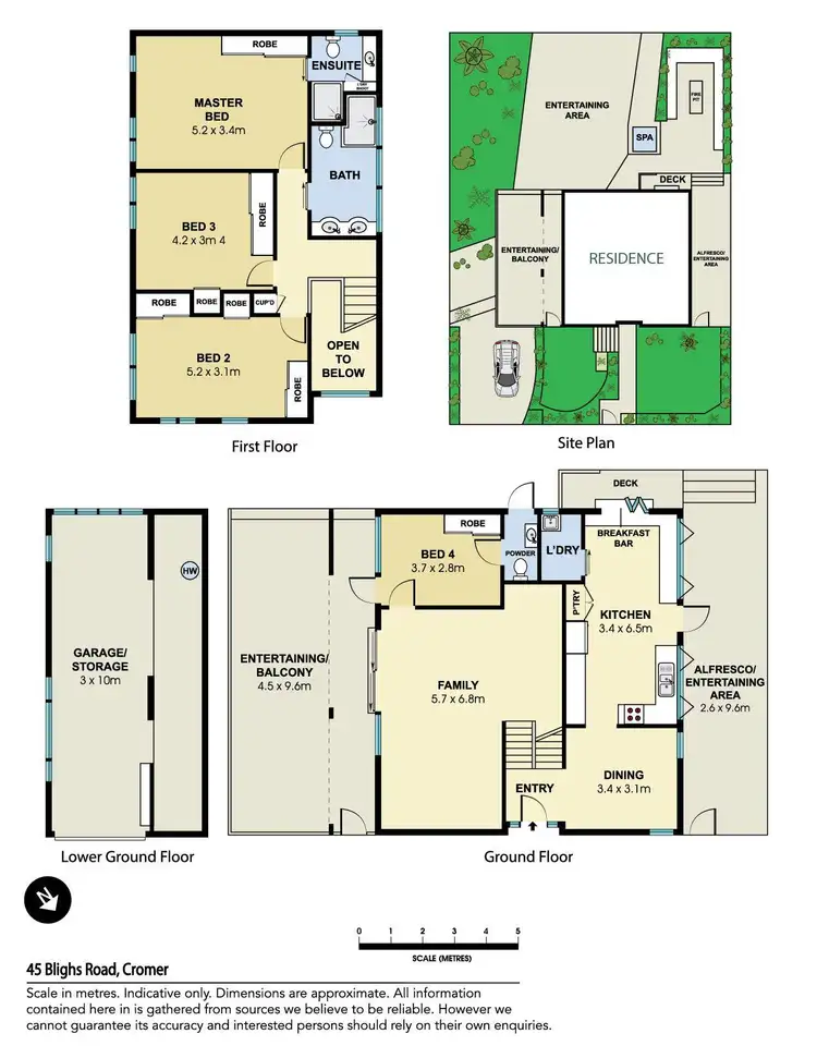 Floorplan of Homely house listing, 45 Blighs Road, Cromer NSW 2099