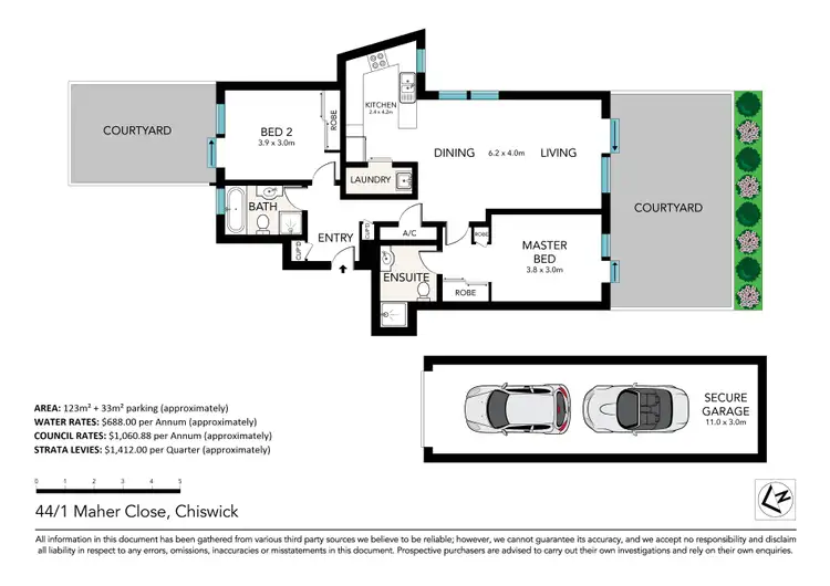 Floorplan of Homely apartment listing, 44/1 Maher Close, Chiswick NSW 2046