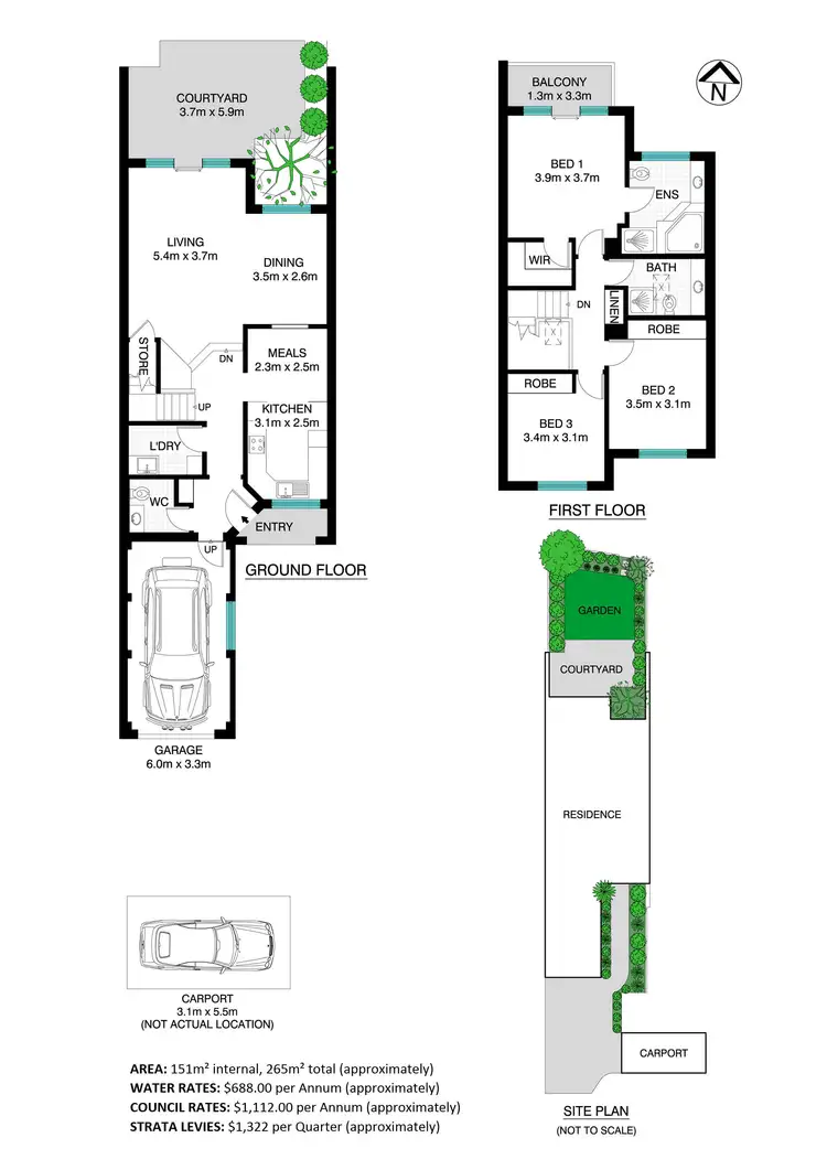 Floorplan of Homely townhouse listing, 25 Mortimer Lewis Drive, Huntleys Cove NSW 2111