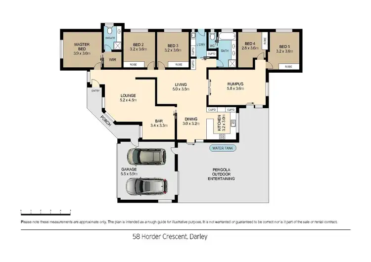 Floorplan of Homely house listing, 58 Horder Crescent, Bacchus Marsh VIC 3340