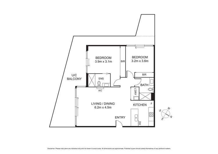 Floorplan of Homely apartment listing, G13/54 La Scala Avenue, Maribyrnong VIC 3032