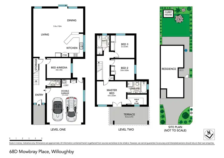 Floorplan of Homely house listing, 68D Mowbray Place, Willoughby NSW 2068