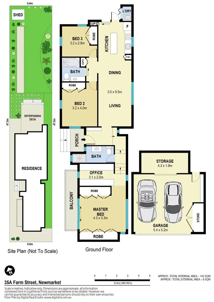 Floorplan of Homely house listing, 35A Farm Street, Newmarket QLD 4051
