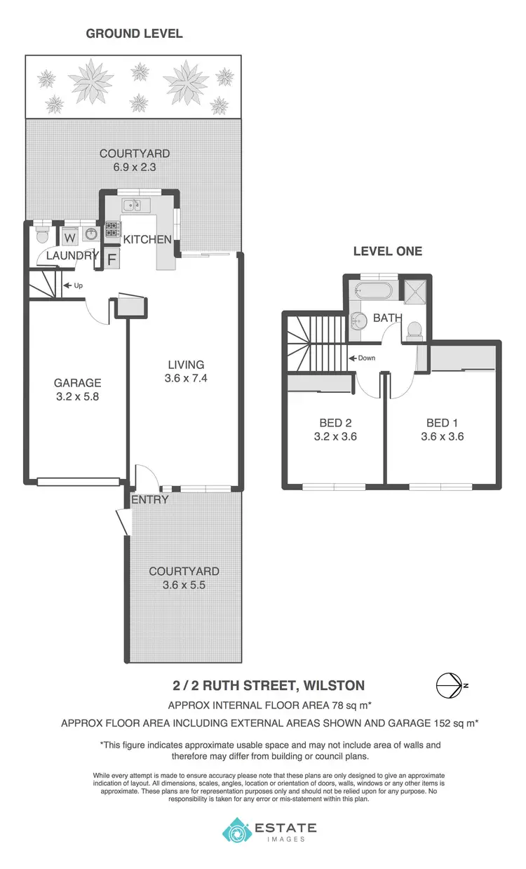 Floorplan of Homely townhouse listing, 2/2 Ruth Street, Wilston QLD 4051