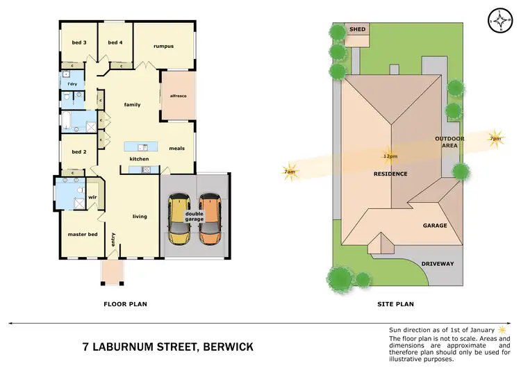 Floorplan of Homely house listing, 7 Laburnum Street, Berwick VIC 3806