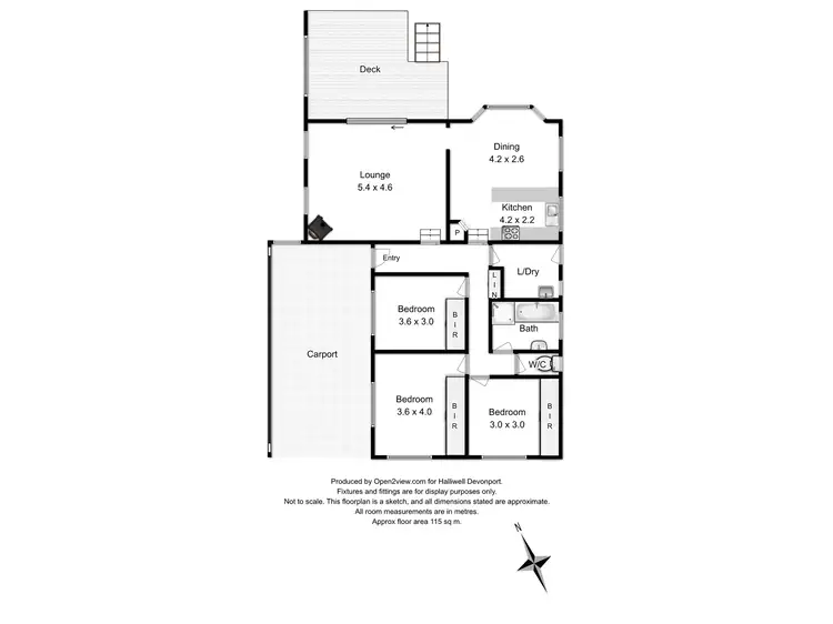 Floorplan of Homely house listing, 3 Pengali Place, Devonport TAS 7310