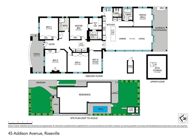 Floorplan of Homely house listing, 45 Addison Avenue, Roseville NSW 2069