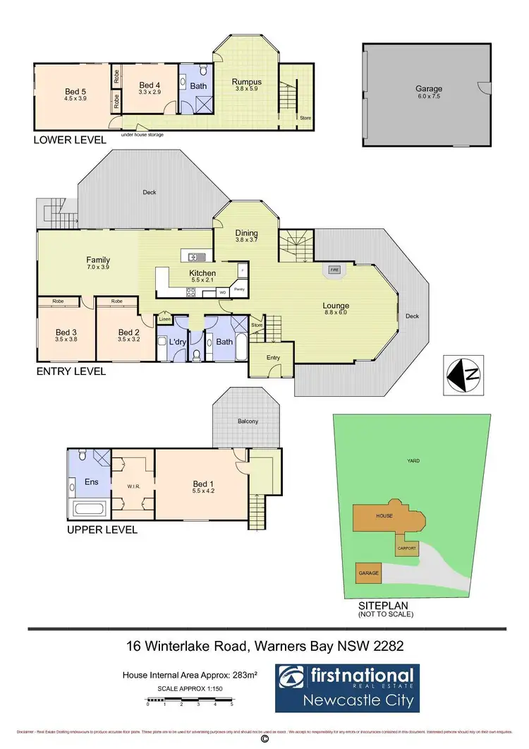 Floorplan of Homely house listing, 16 Winterlake Road, Warners Bay NSW 2282