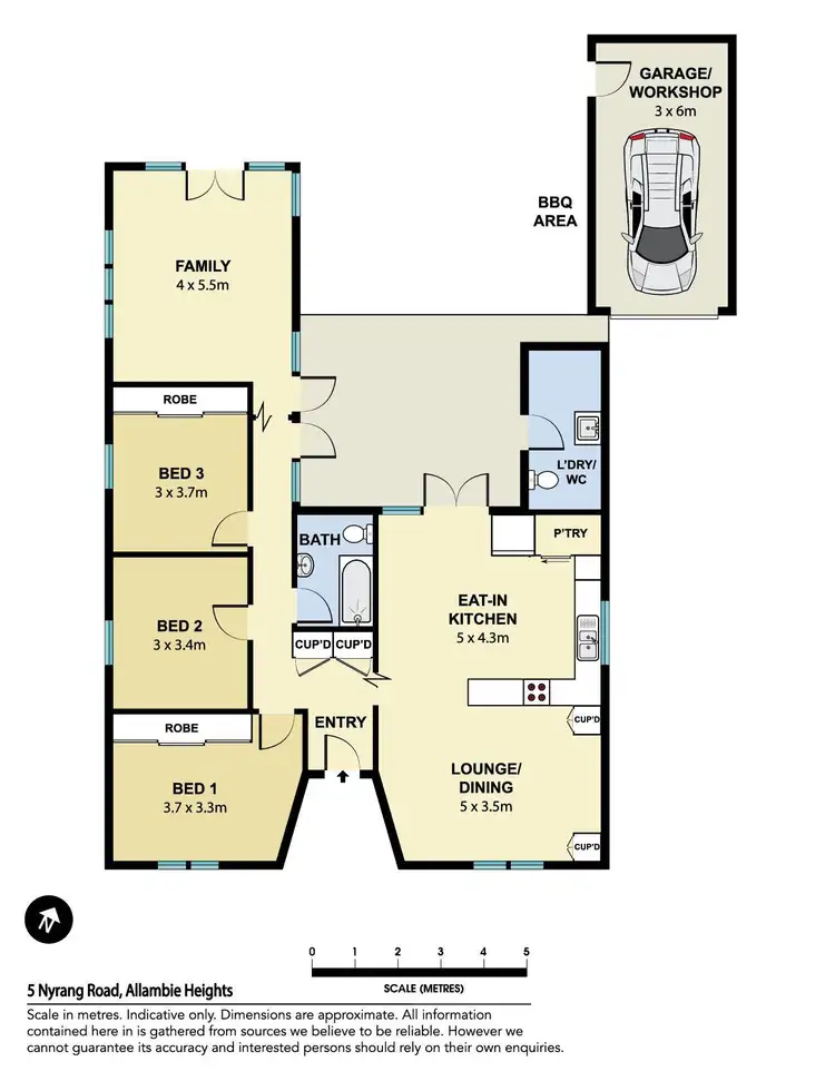Floorplan of Homely house listing, 5 Nyrang Road, Allambie Heights NSW 2100