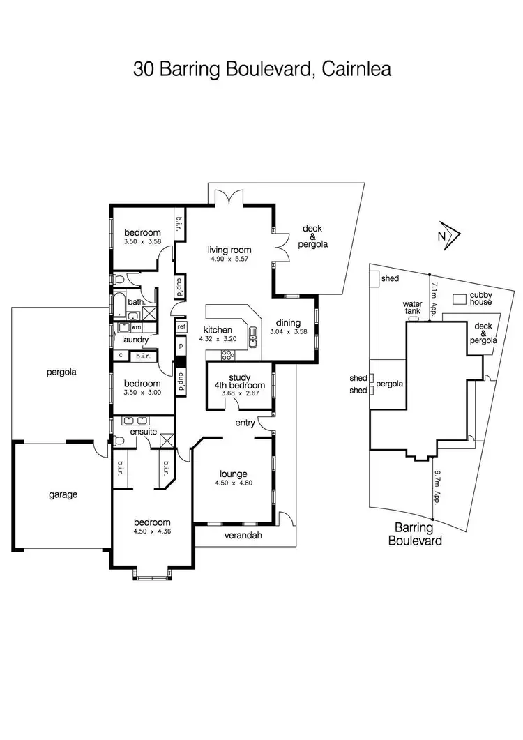 Floorplan of Homely house listing, 30 Barring Boulevard, Cairnlea VIC 3023