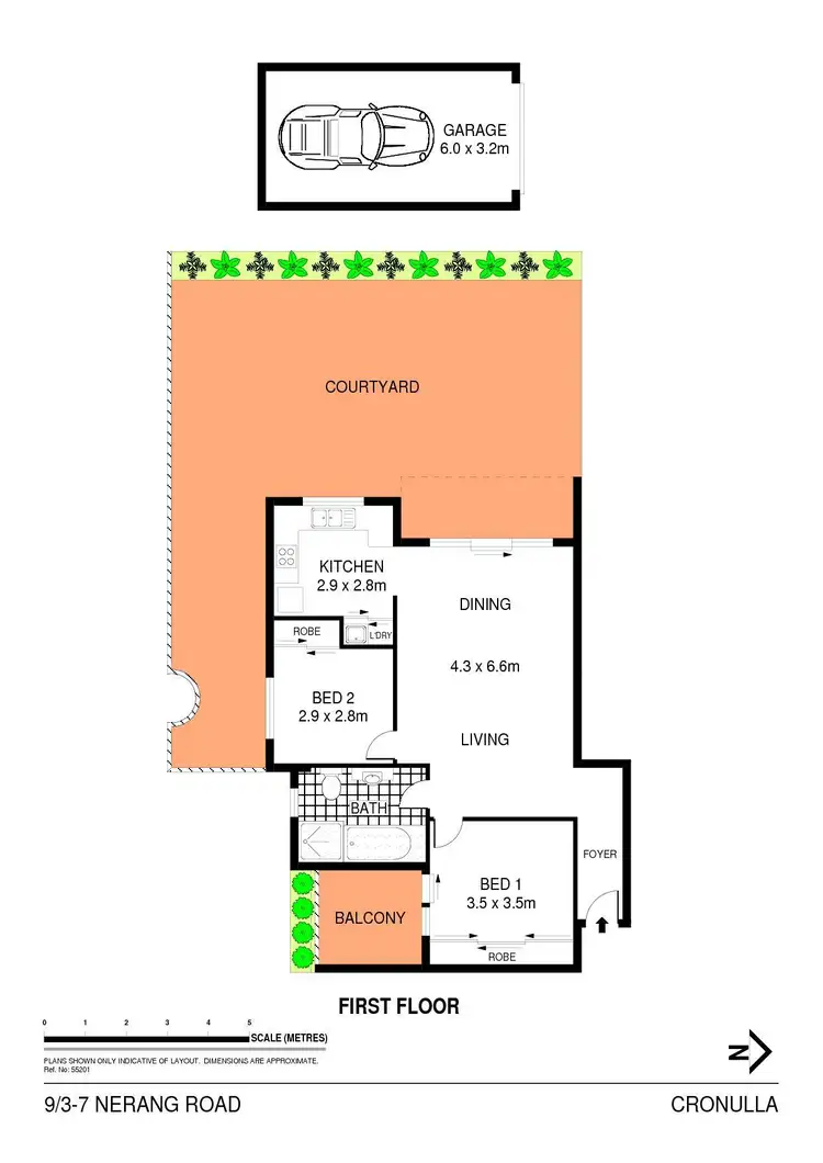 Floorplan of Homely apartment listing, 9/3-7 Nerang Road, Cronulla NSW 2230