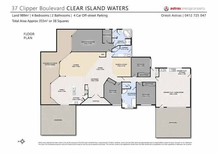 Floorplan of Homely house listing, 37 Clipper Boulevard, Clear Island Waters QLD 4226