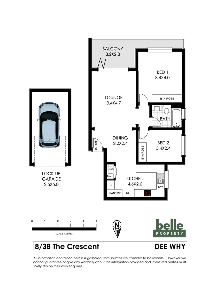 Floorplan of Homely apartment listing, 8/38 The Crescent, Dee Why NSW 2099