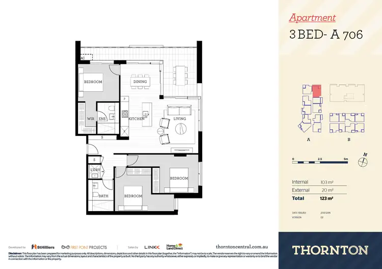 Floorplan of Homely apartment listing, 706/81A Lord Sheffield Circuit, Penrith NSW 2750