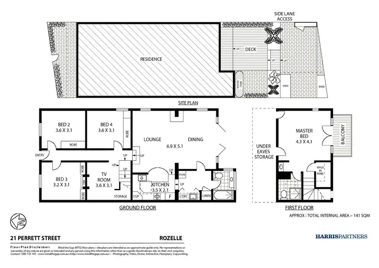 Floorplan of Homely house listing, 21 Perrett Street, Rozelle NSW 2039