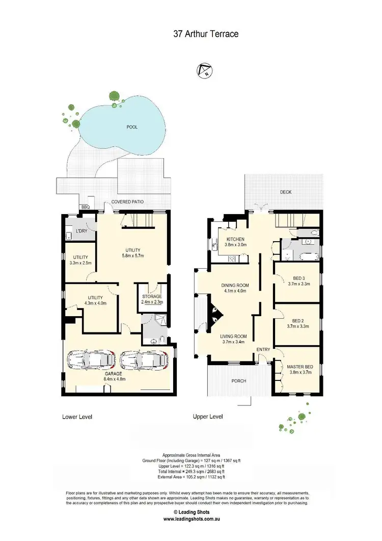 Floorplan of Homely house listing, 37 Arthur Terrace, Red Hill QLD 4059