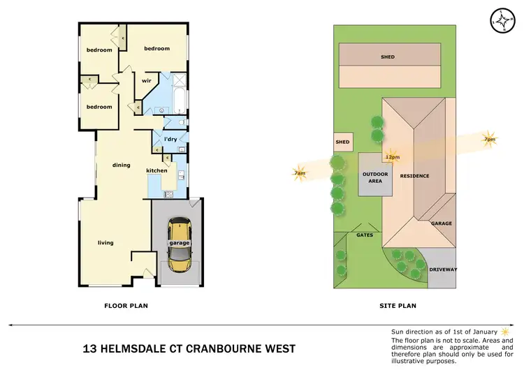 Floorplan of Homely house listing, 13 Helmsdale Court, Cranbourne West VIC 3977