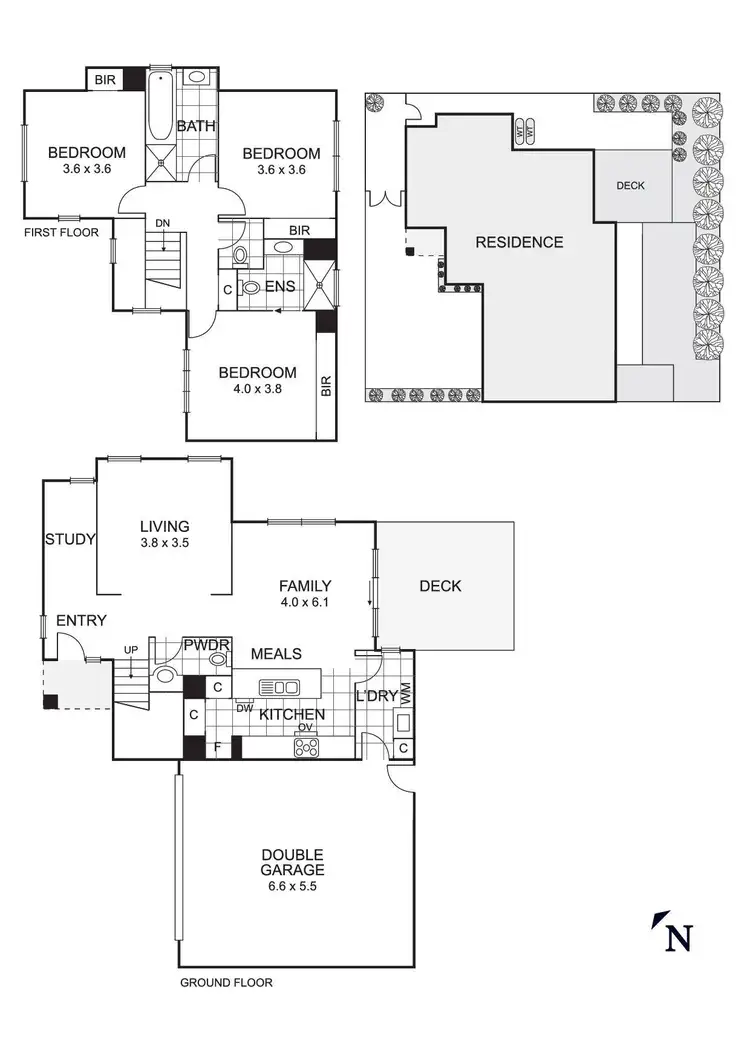 Floorplan of Homely house listing, 6A The Crest, Bulleen VIC 3105