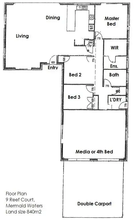 Floorplan of Homely house listing, 9 Reef Court, Mermaid Waters QLD 4218