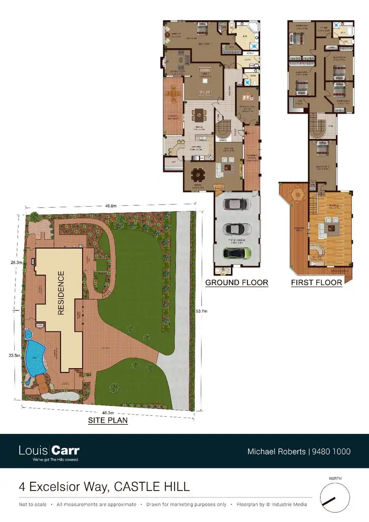 Floorplan of Homely house listing, 4 Excelsior Way, Castle Hill NSW 2154