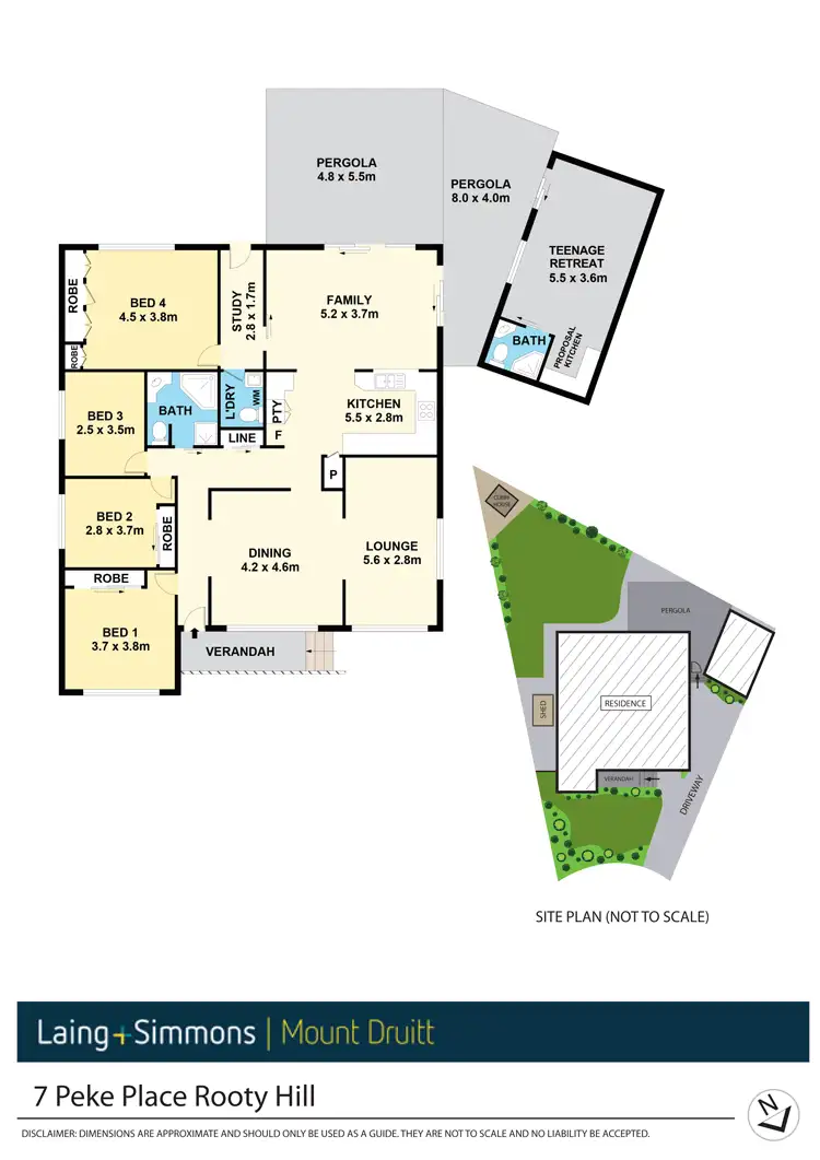 Floorplan of Homely house listing, 7 Peke Place, Rooty Hill NSW 2766