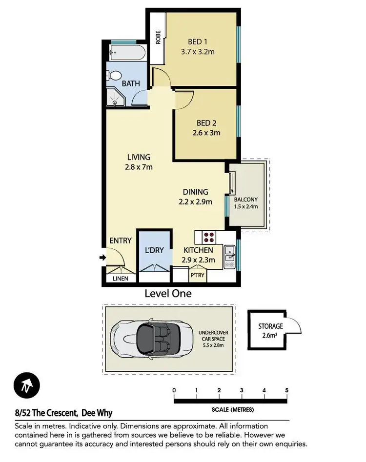 Floorplan of Homely apartment listing, 8/52 The Crescent, Dee Why NSW 2099