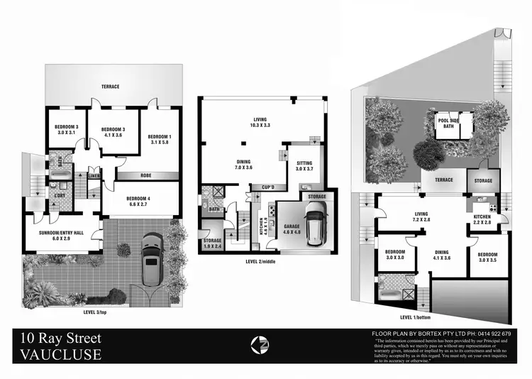 Floorplan of Homely house listing, 10 Ray Street, Vaucluse NSW 2030