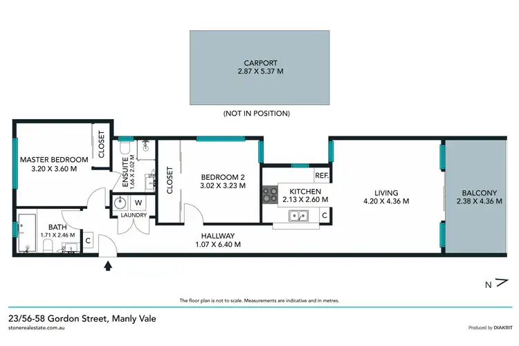 Floorplan of Homely apartment listing, 23/56-58 Gordon Street, Manly Vale NSW 2093