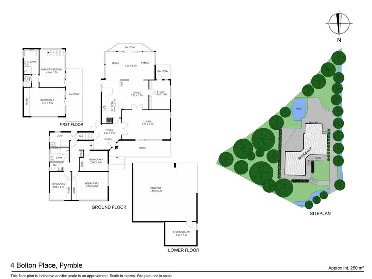 Floorplan of Homely house listing, 4 Bolton Place, Pymble NSW 2073