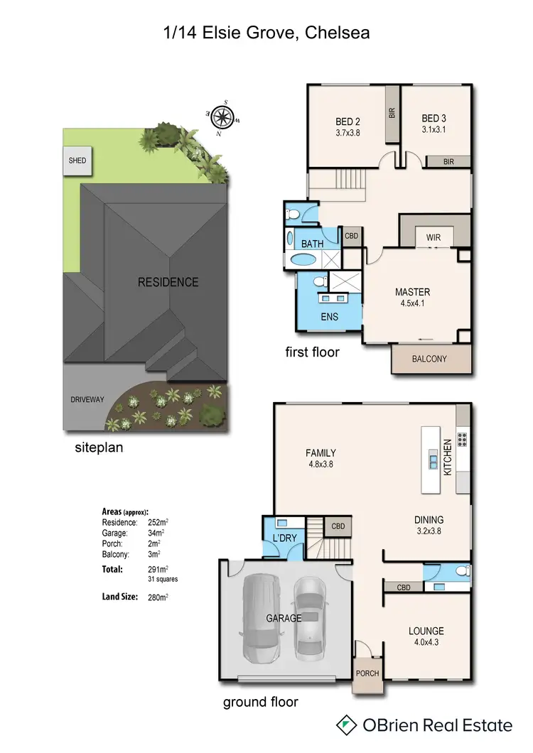 Floorplan of Homely unit listing, 1/14 Elsie Grove, Chelsea VIC 3196