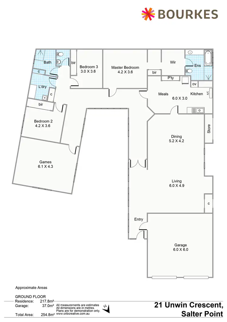 Floorplan of Homely house listing, 21 Unwin Crescent, Salter Point WA 6152