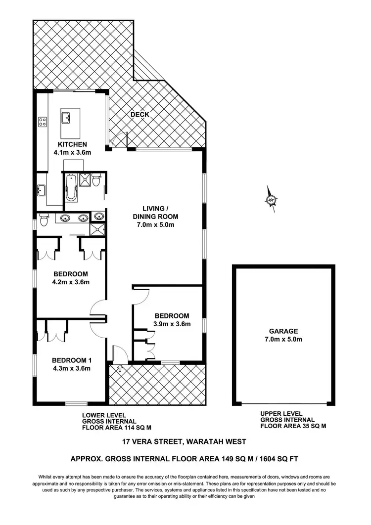 Floorplan of Homely house listing, 17 Vera Street, Waratah NSW 2298