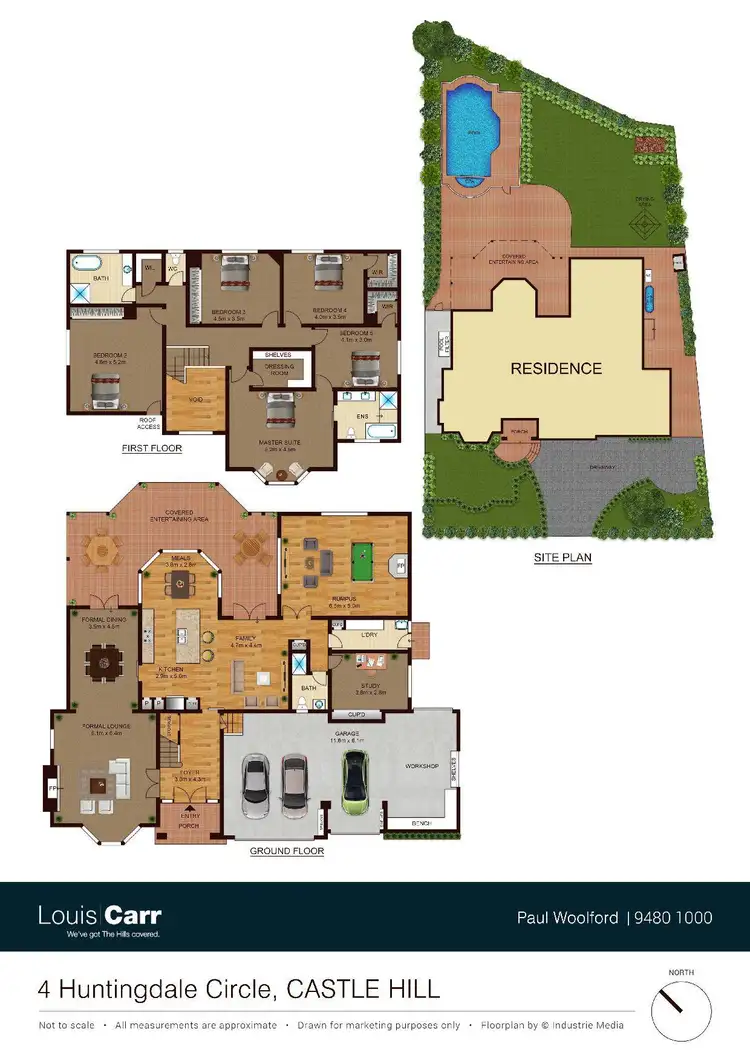 Floorplan of Homely house listing, 4 Huntingdale Circle, Castle Hill NSW 2154