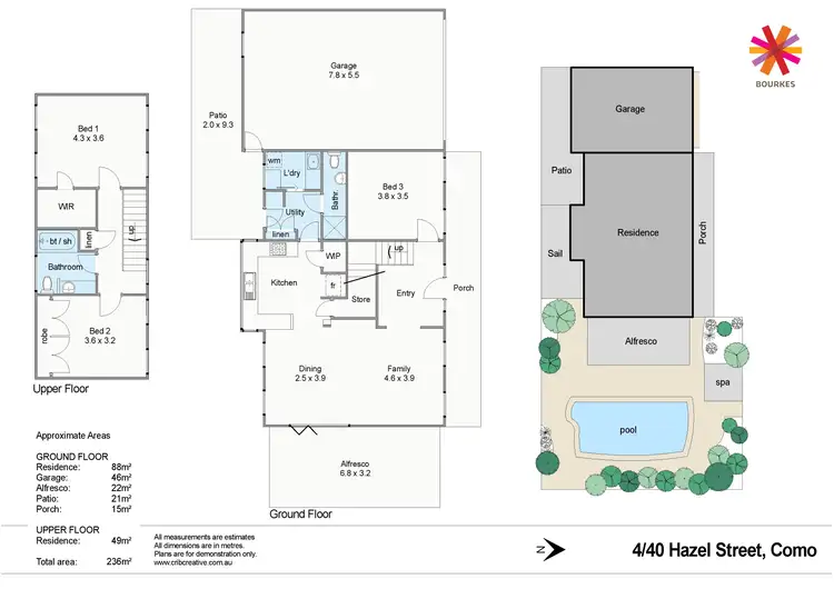 Floorplan of Homely townhouse listing, 4/40 Hazel Street, Como WA 6152