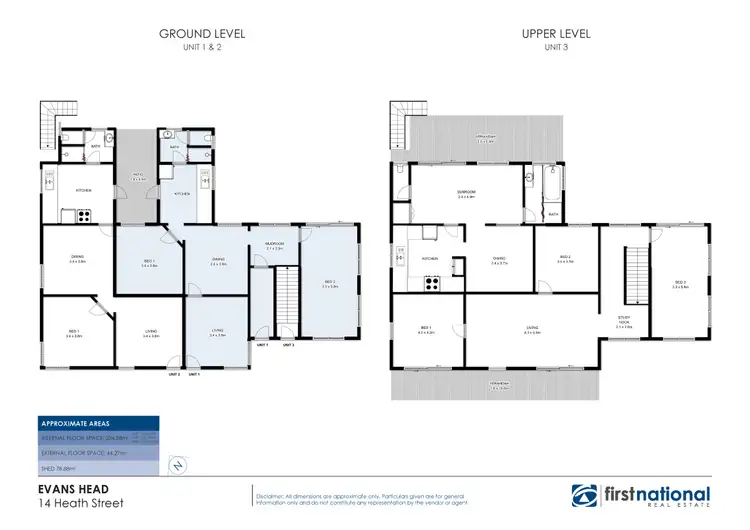Floorplan of Homely block of units listing, 14 Heath Street, Evans Head NSW 2473