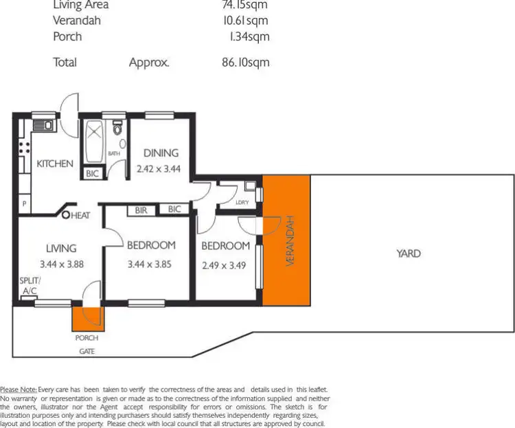 Floorplan of Homely unit listing, 4/124 Chief Street, Brompton SA 5007