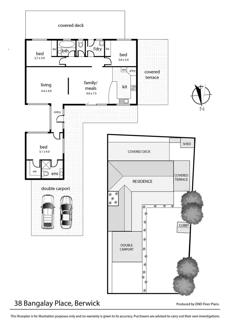 Floorplan of Homely house listing, 38 Bangalay Place, Berwick VIC 3806