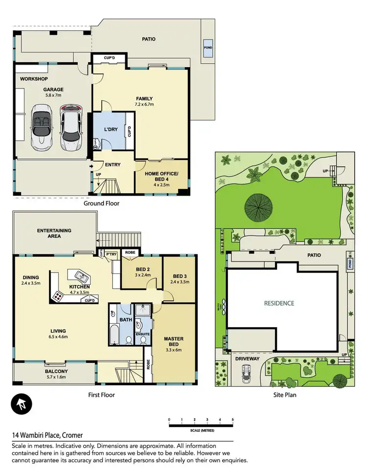 Floorplan of Homely house listing, 14 Wambiri Place, Cromer NSW 2099