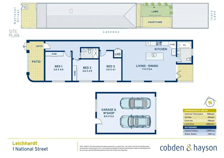 Floorplan of Homely house listing, 1 National Street, Leichhardt NSW 2040