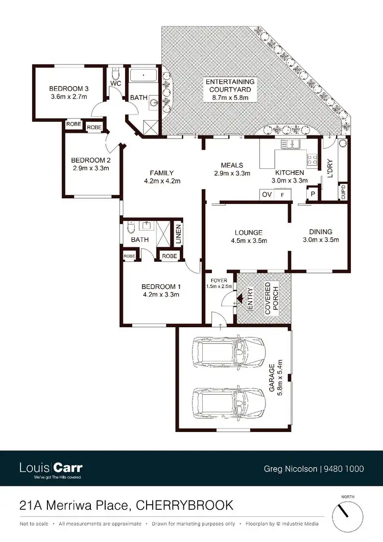 Floorplan of Homely semi-detached listing, 21a Merriwa Place, Cherrybrook NSW 2126