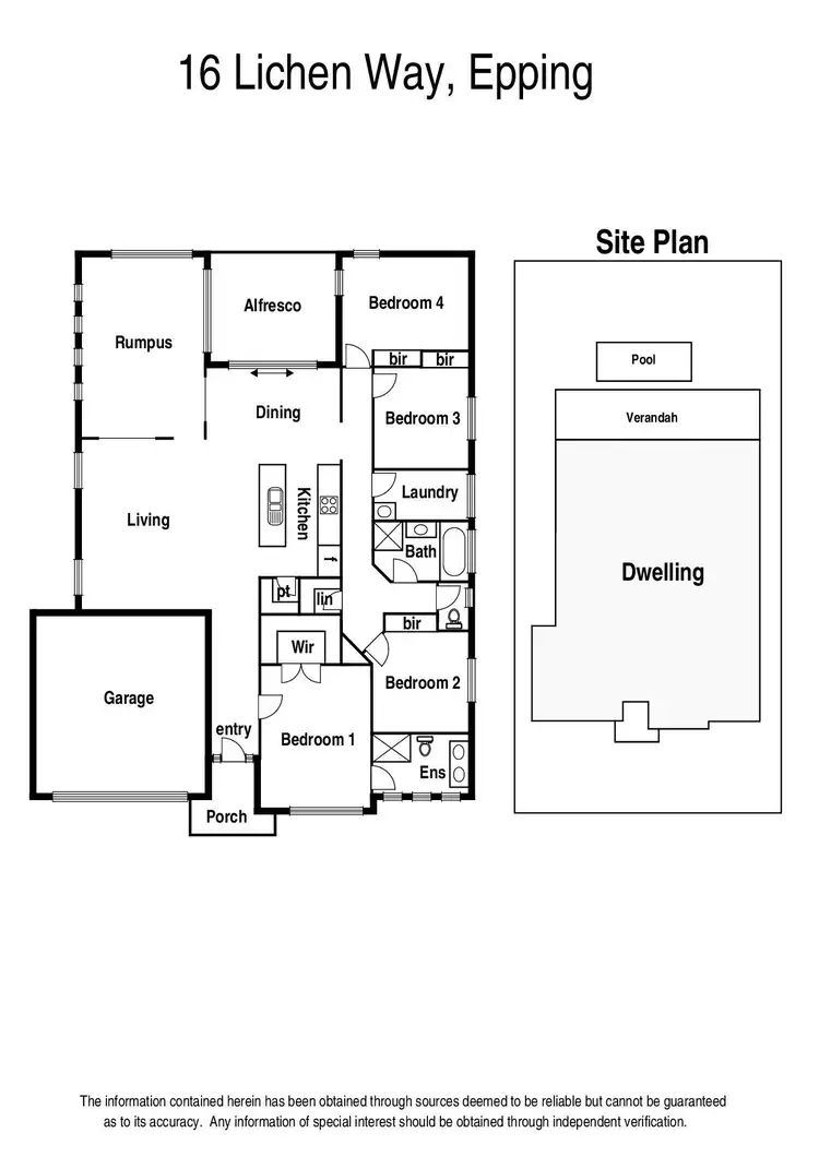 Floorplan of Homely house listing, 16 Lichen Way, Epping VIC 3076