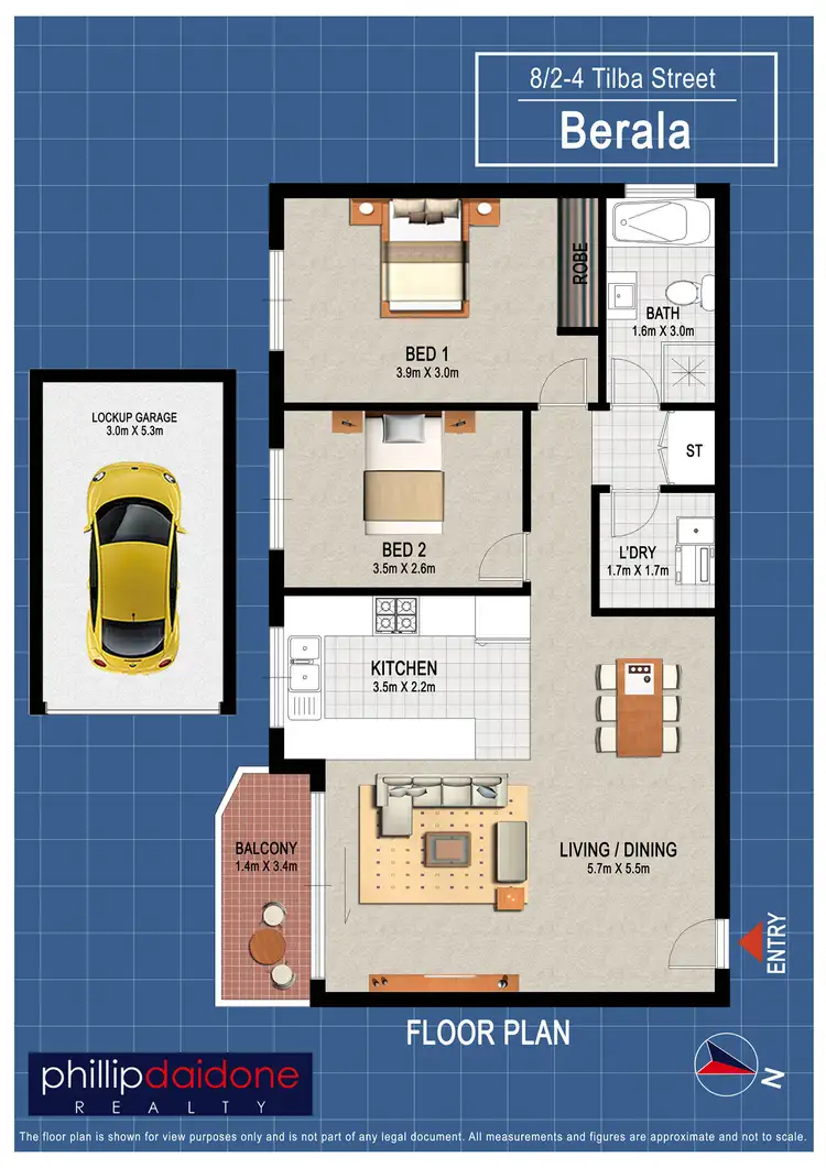 Floorplan of Homely unit listing, 8/2-4 Tilba Street, Berala NSW 2141